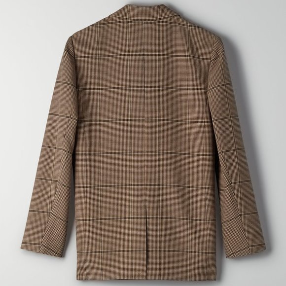 Aritzia Wilfred Mariposa Blazer Plaid XXS - Picture 10 of 11
